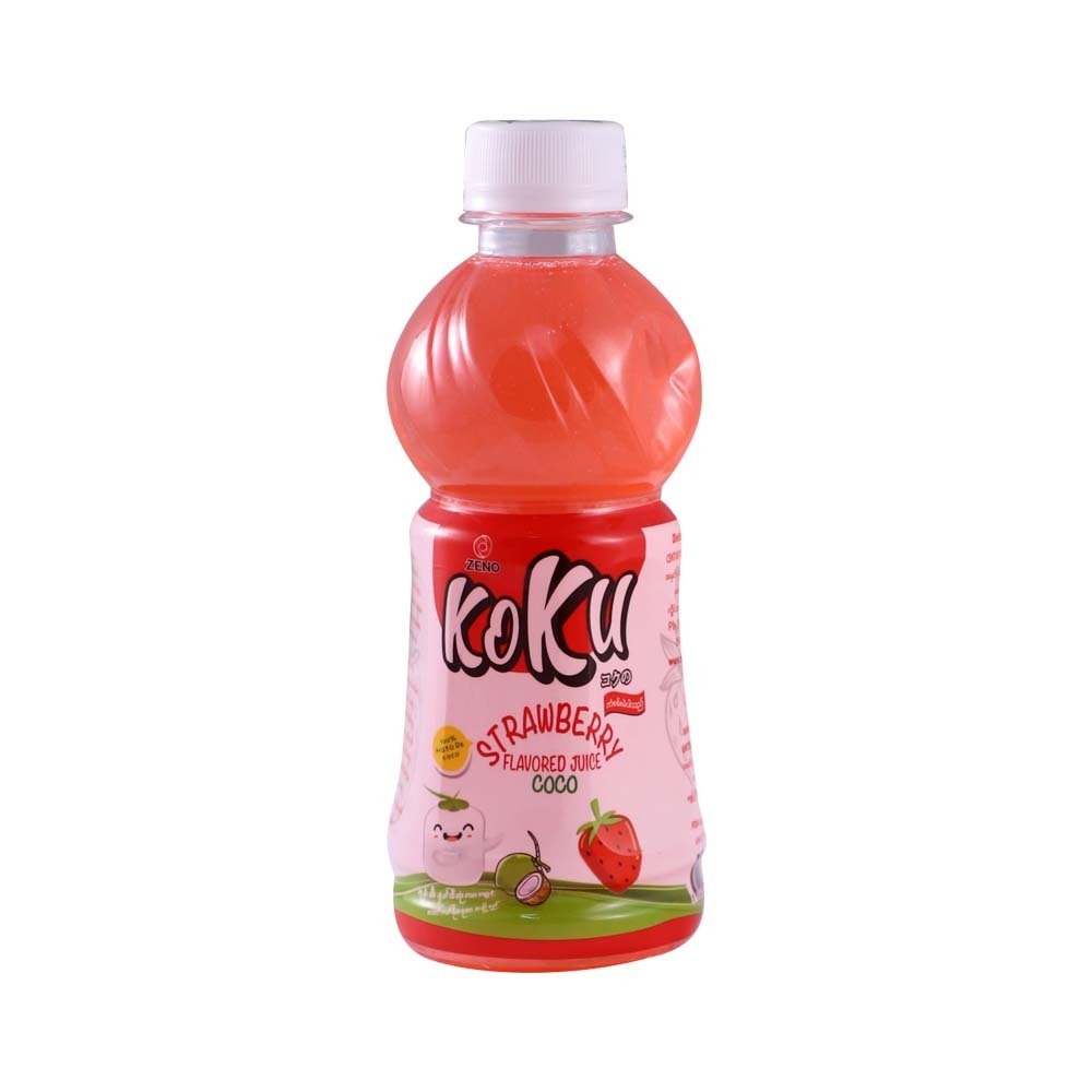 Koku Strawberry Flavour Jelly Juice With Nata De Coco 265ML