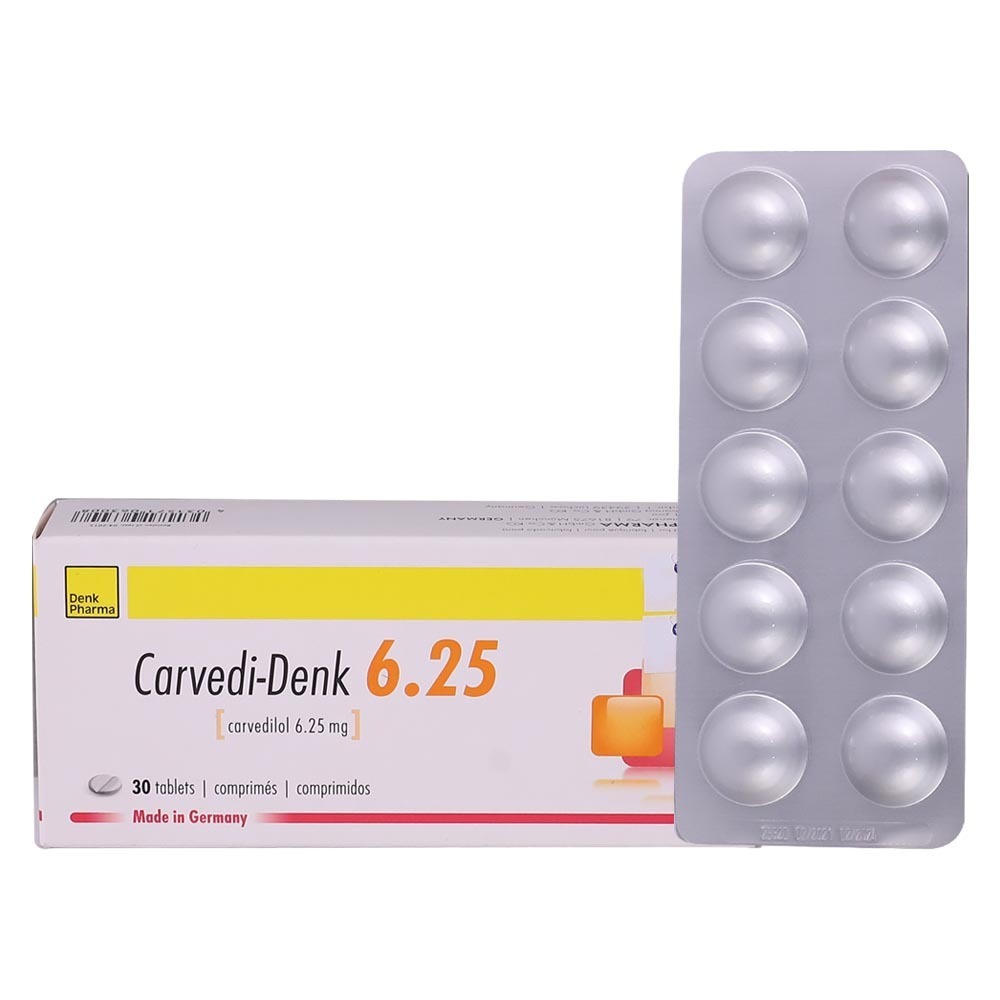 Carvedi-Denk Carvedilol 6.25MG 10Tabletsx3