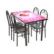 Nw Dinning Table Set 5PCS 120X70X75CM With Design