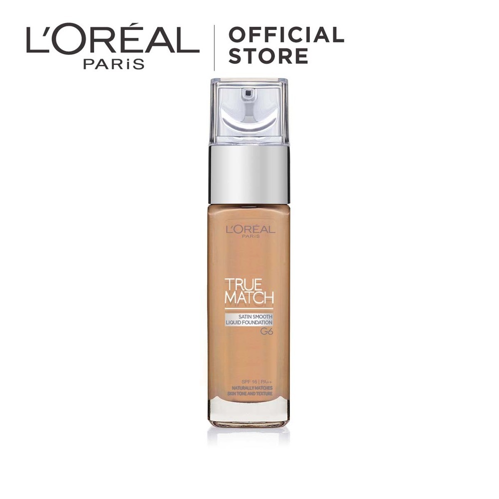 Loreal True Match Satin Smooth Liquid Foundation 30ML (G6 Gold Sand)