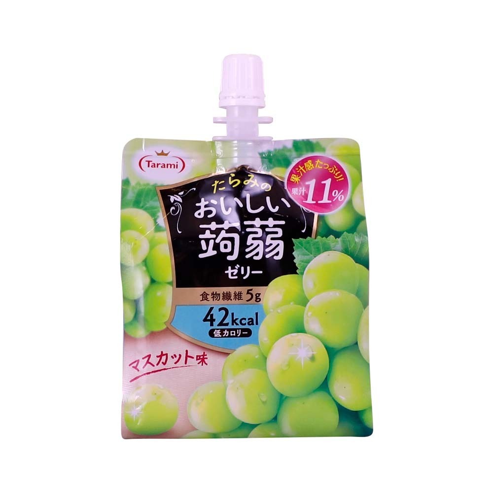 Tarami Oishii Muscat Grape Flavour Konjac Jelly Drink 150G