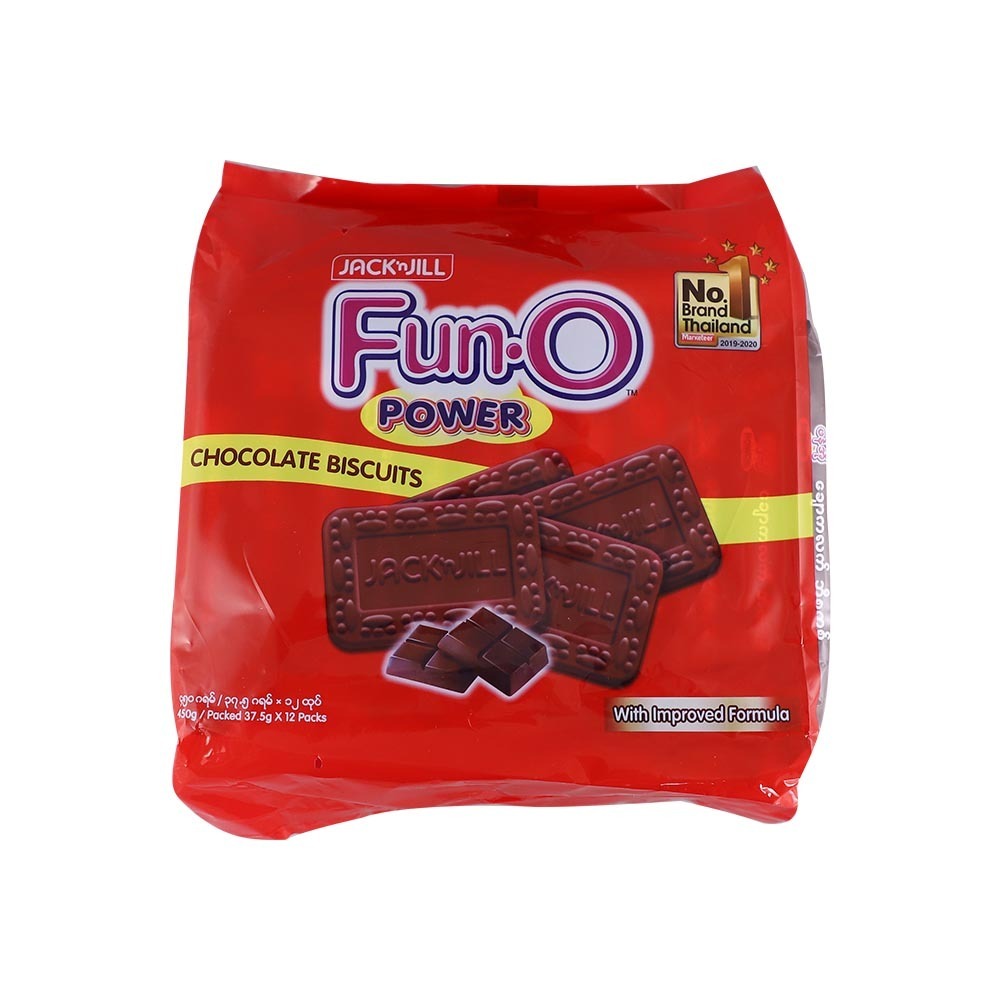 Jack & Jill Fun-O Power Cookies Chocolate 450G