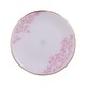 MP Pink Leaves Cake Plate 7IN No.541