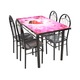 Nw Dinning Table Set 5PCS 120X70X75CM With Design