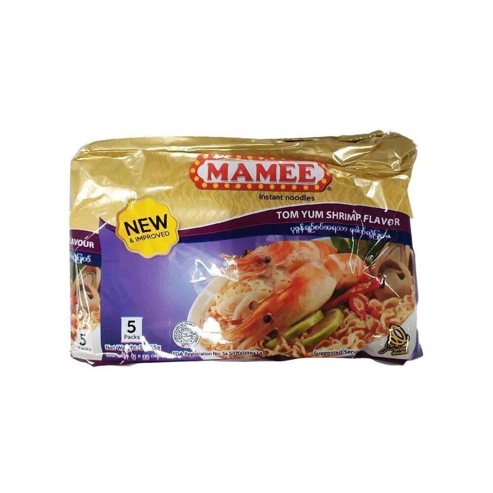 Mamee Instant Noodle Tom Yum Shrimp 55Gx5PCS