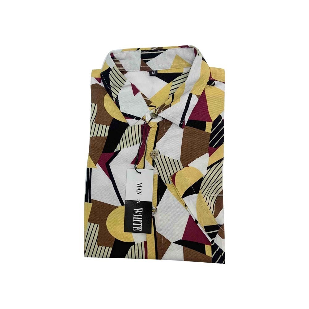 Premium ချည်အပျော့သားအဝါရောင်ရှပ်အင်္ကျီ (XL)