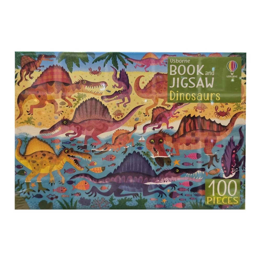 Book & Jigsaw Puzzle Dinosaurs