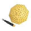 Automatic 3 Fold Teddy Printed Umbrella Yellow