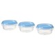 Ikea Pruta Food Container, Transparent/Blue, 70 Ml 304.449.44