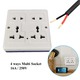 Jaramy Universal 4 Ways Multi 16A Socket  3PCS Set