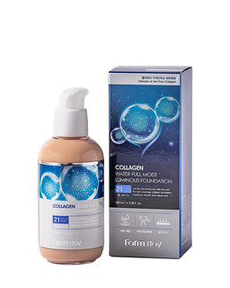 Farmstay Collagen Water Full Moist Luminous Foundation SPF  15 100ML (13 Light Beige)