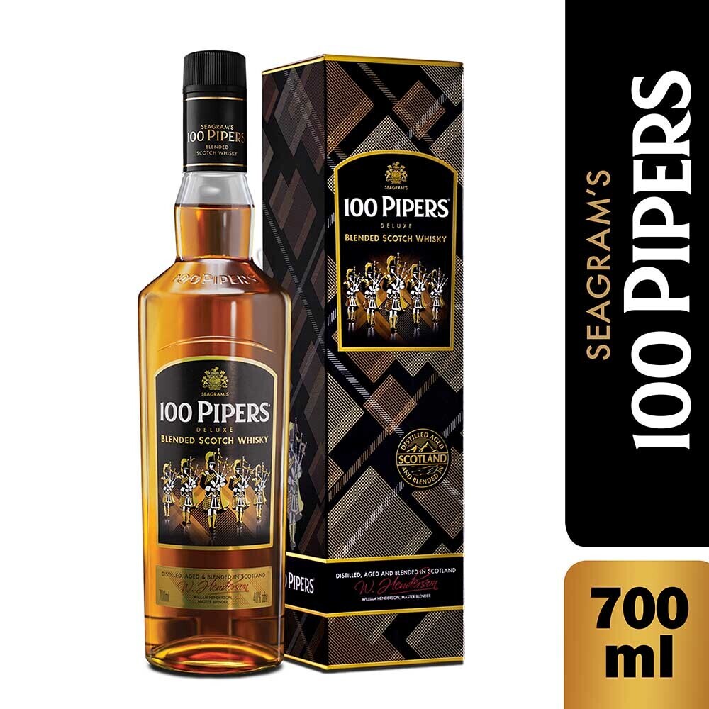 100 Pipers Blended Scotch Whisky 700ML