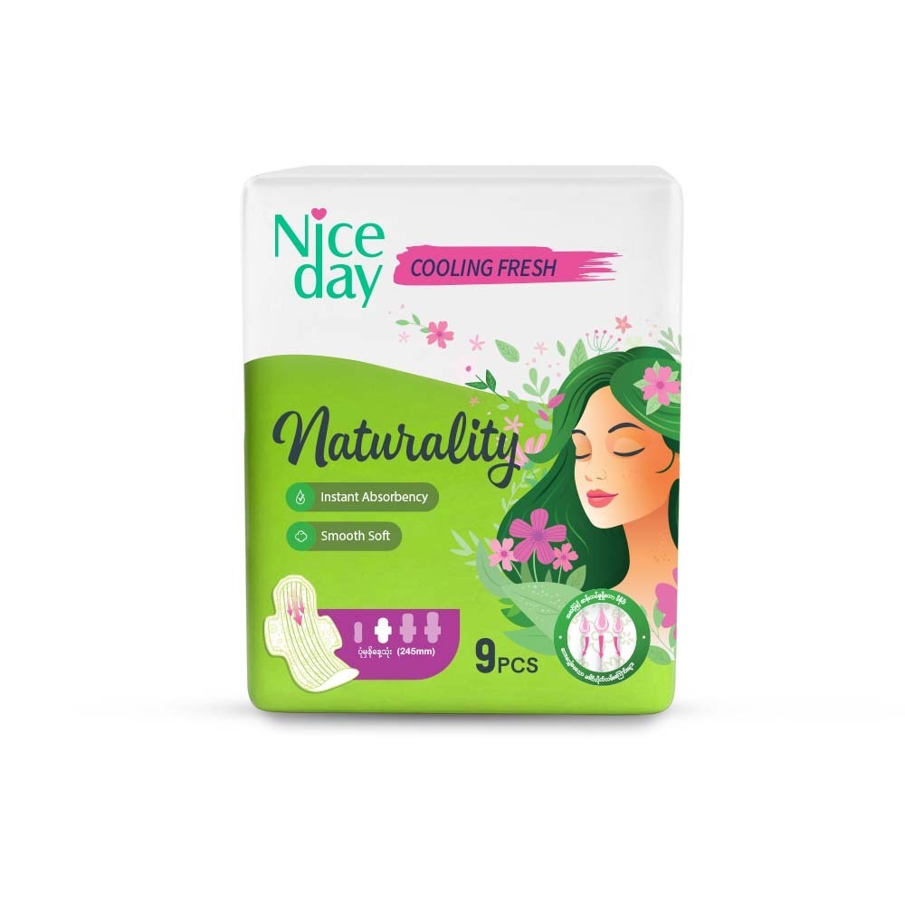 Niceday Sanitary Napkin Naturality Colling Fresh Day Use 245mm x 9PCS