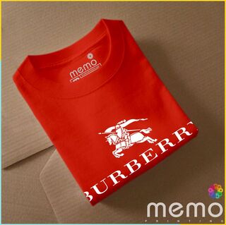 memo ygn Burberry unisex Printing T-shirt DTF Quality sticker Printing-Yellow (Small)