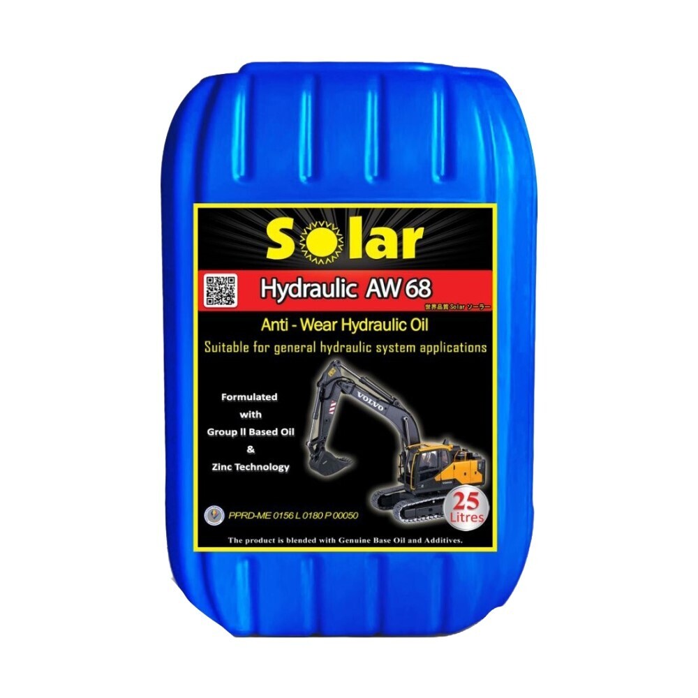 Solar Solar Hydraulic AW 68 Anti-Wear 18 LTR Blue