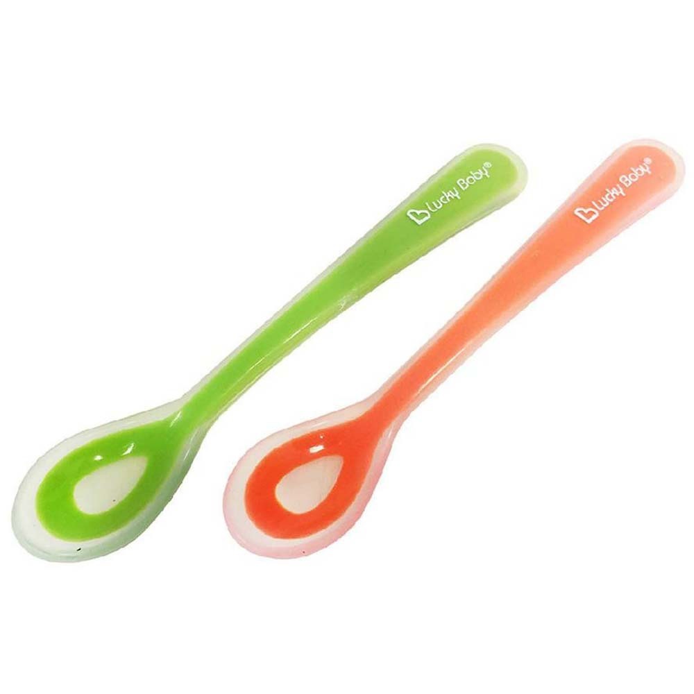 Lucky Baby Silicone Weaning Spoons 2Pcs 609484