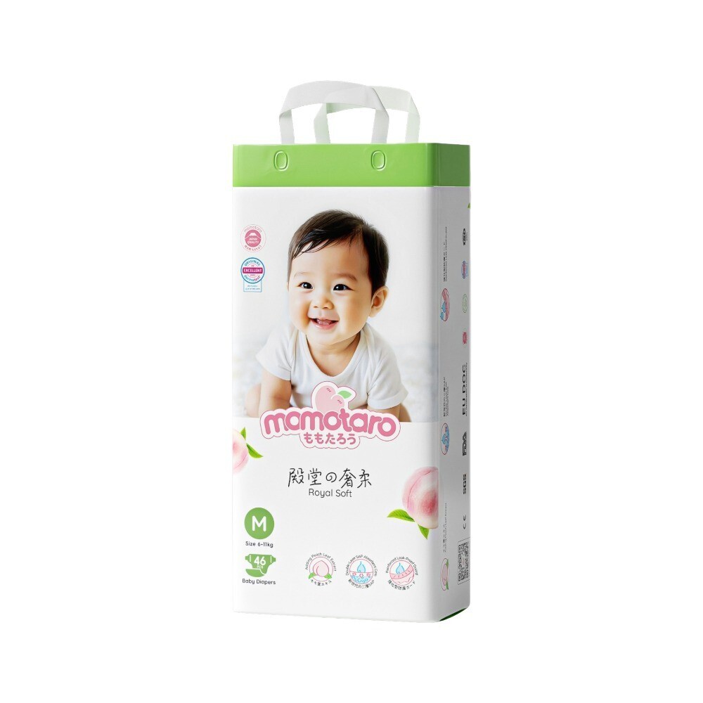 Momotaro Royal Soft Baby Diaper Tape (Medium) 46PCS