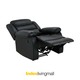 Furinbox Lemma PVC Manual Recliner 1/S Black