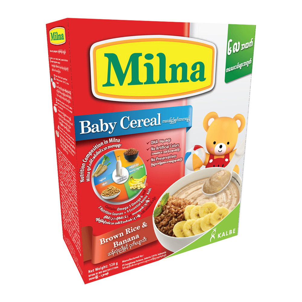 Milna Baby Cereal Brown Rice 120G (6-24M)