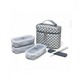 Lock&Lock 3PCS Lunch Set With Bag HPL754CDS