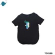 Max & Mia Unisex Printed T-Shirt TO018B Black (11-12 Years)