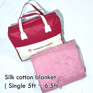 Harmony Homes Silk Cotton Blanket Single HH Single-010