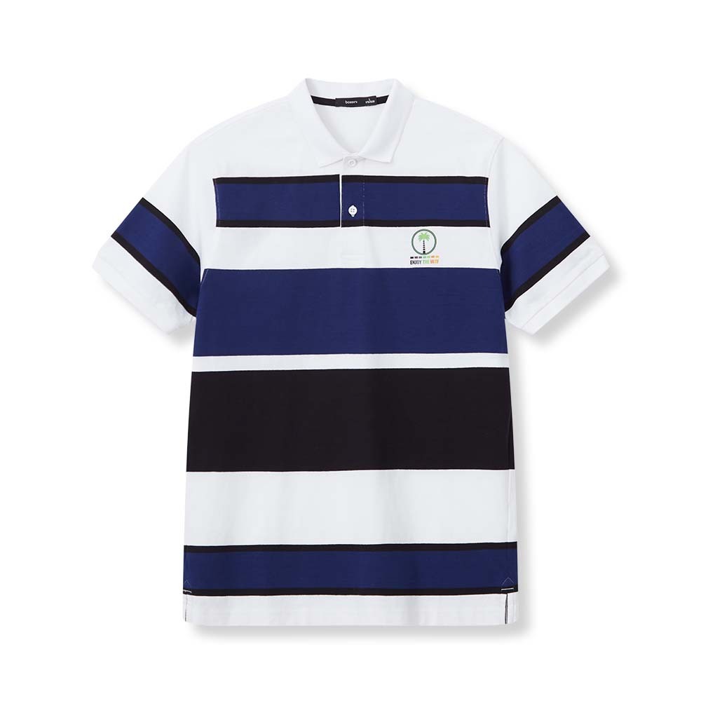 241108004 Bossini Men Polo Shirt SS 24-S/S Dark Blue ( 2XL )