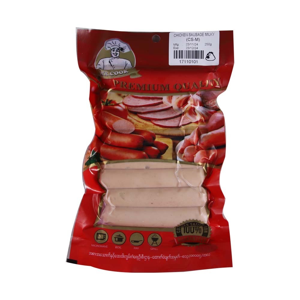 Mr Cook Chicken Sausage Milky 250G