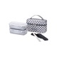 HPL752CDS Lock & Lock Lunch Box Clover Pattern Bag With Spoon & Fork HPL752 ,HPL754 (Dark Gray)