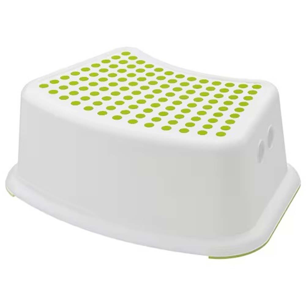 Ikea Försiktig Children'S Stool, White/Green 402.484.19