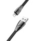 U57 Twisting Charging Data Cable For Lightning/Black