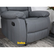 Furinbox Lemma PVC Manual Recliner 1/S Gray