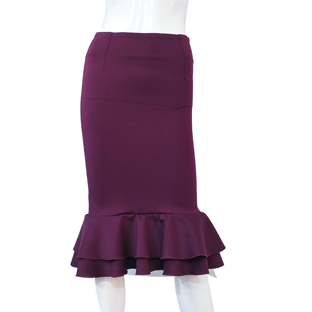 TS Dress Collection Formal Skirt Red Brown Small