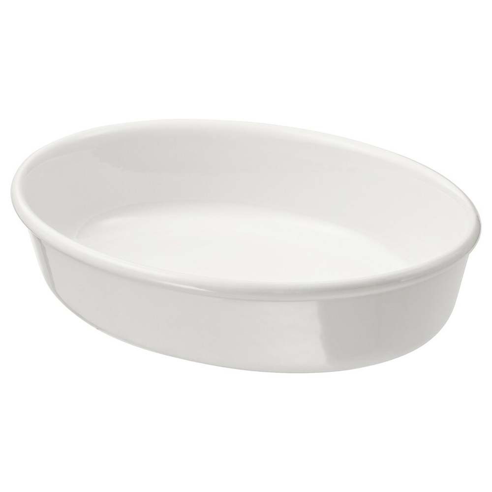 Ikea Vardagen Oven Dish, Oval/Off-White, 26x21 CM 902.893.13