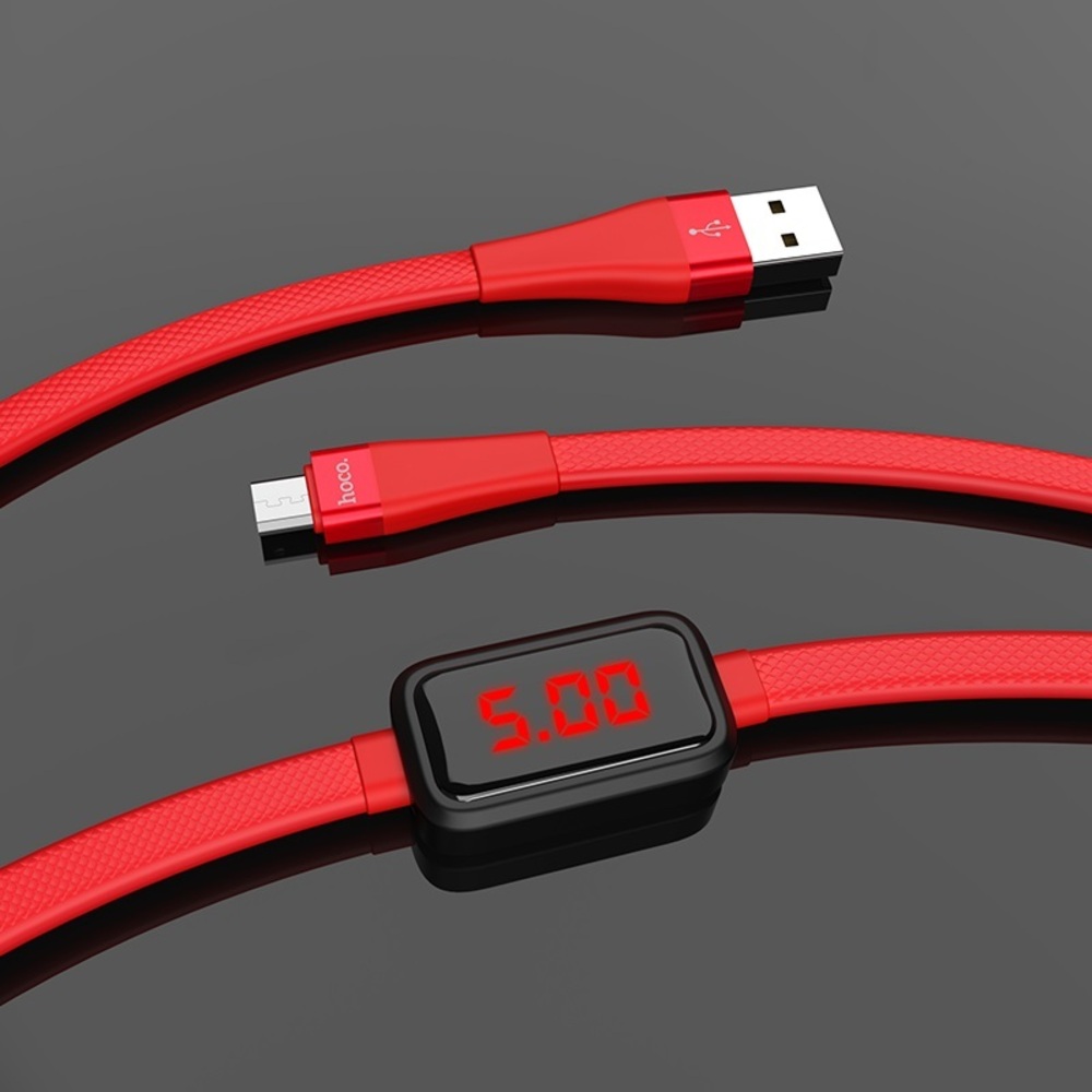 S4 Charging Data Cable With Timing Display For Lightning/Red