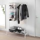 Ikea Stuk Storage With 7 Compartments, White/Grey, 30X30X90 CM003.708.69