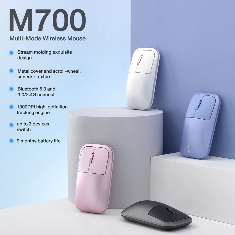 Wireless Optical Mouse M700 Silent Pink