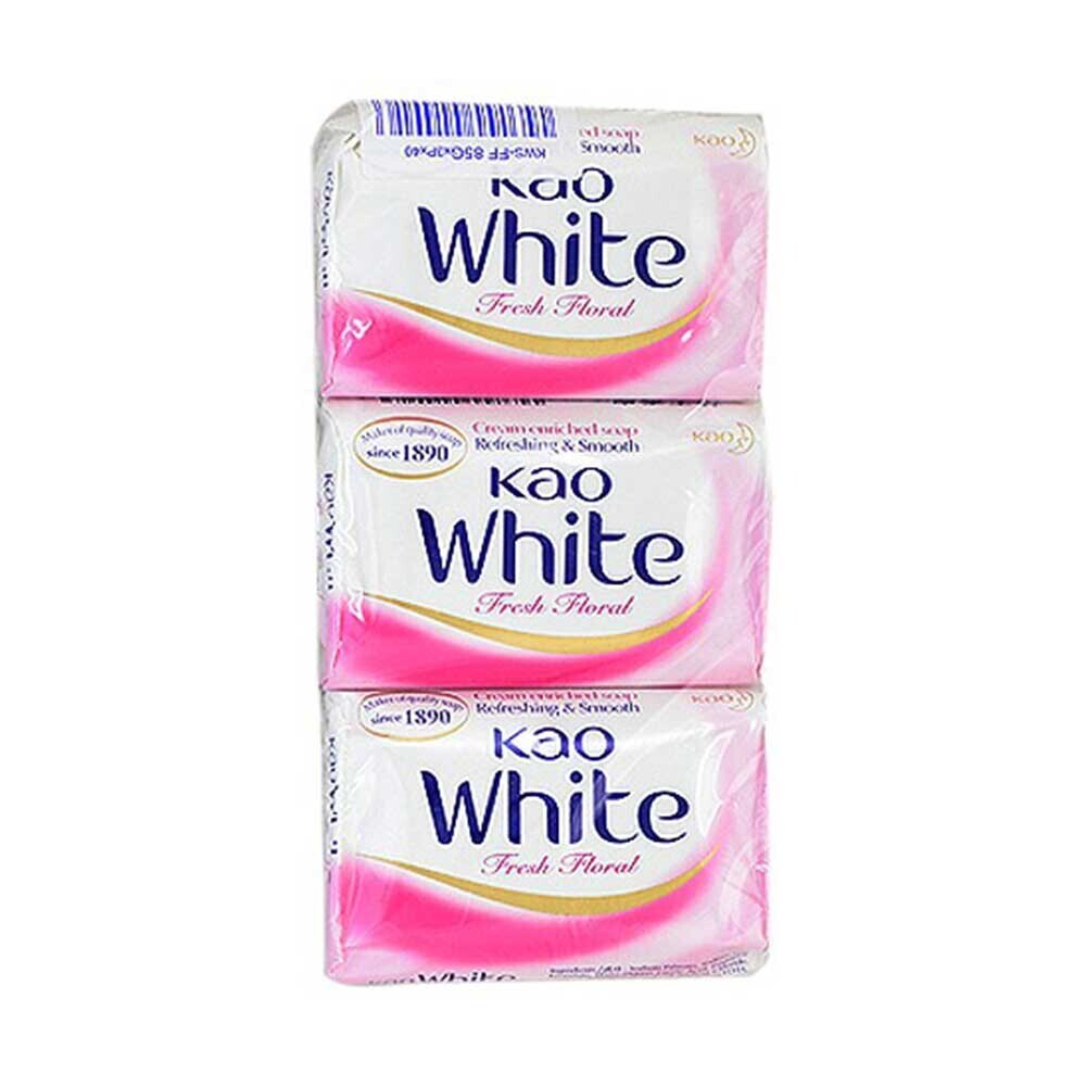 Kao White Bar Soap Fresh Floral 3X85G