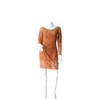 F038 Women Dress (Orange) S