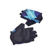 Burtono Fingerless Gel Cycling Gloves FIT-BT-GH2C-Blue-Large