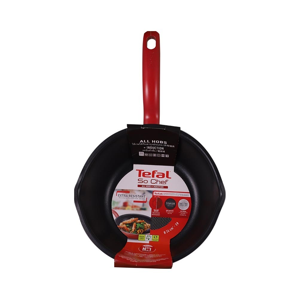 Tefal So Chef Induction Deep Fry Pan 24CM G1358495