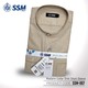 Madarin Collar Shirt Short Sleeve SSM-O-M-S-007 (Pale Yellow) 4 Extra Large