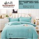 Rosemary Brocade Double Bedsheet Set SD-12 light Blue