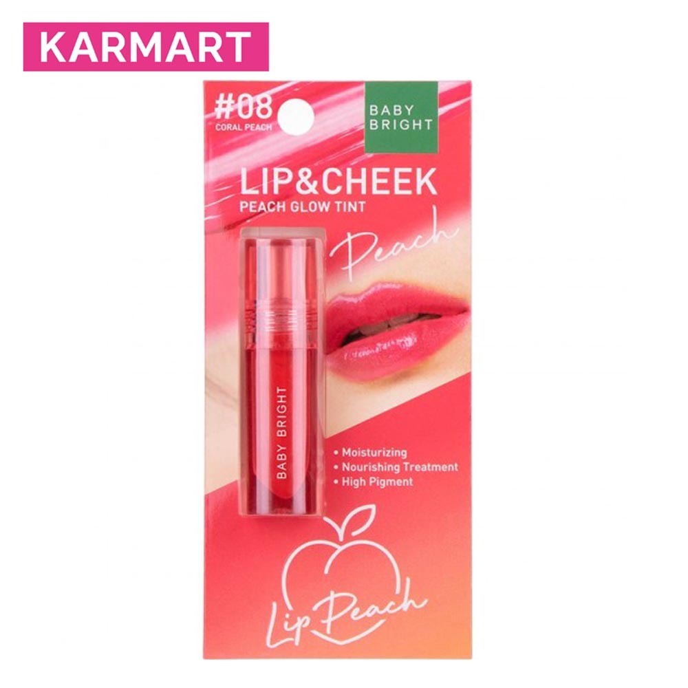 Baby Bright Lip & Cheek Peach Glow Tint 2.4G / #08