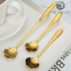 Fine Village Sakura Spoon-Short *6pcs (Gold) 12.4CM