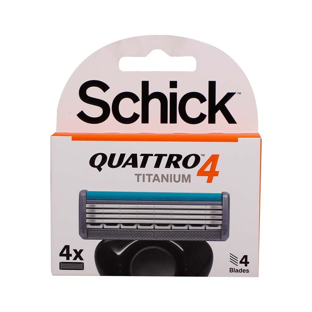 Schick Quattro 4 Titanium Razor 4 Cartridges (4 Blades)