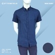 Cottonfield Men Short Sleeve Plain Shirt C19 (Small)