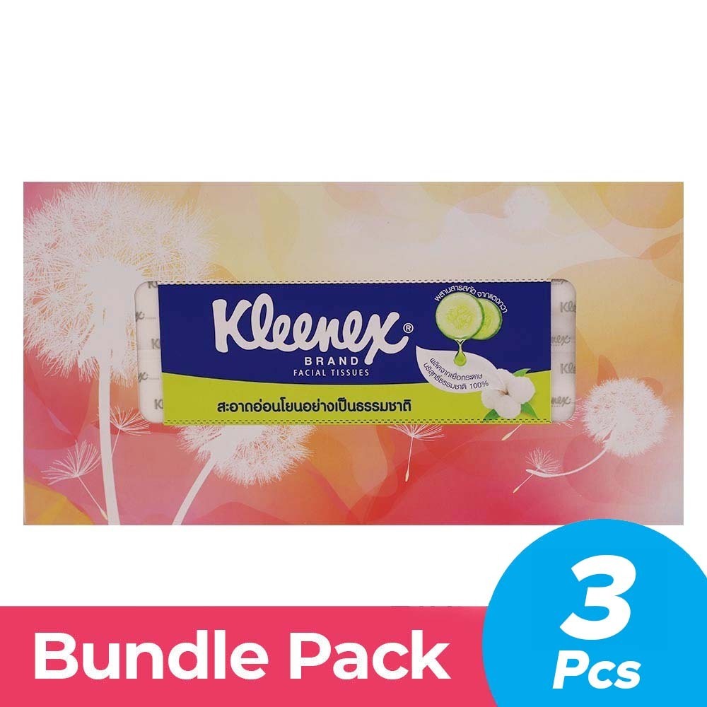 Kleenex Facial Tissue Box Natural 3X150PCS