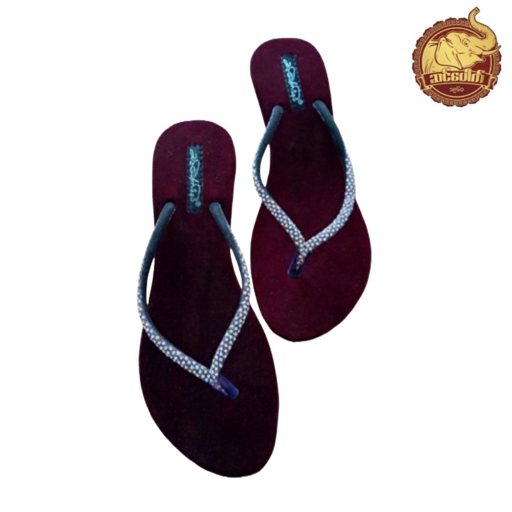 Sin Pauk Poe Khwar Myint Velvet Sandal Diamond Strap (Design-2,No-37) BGK-006