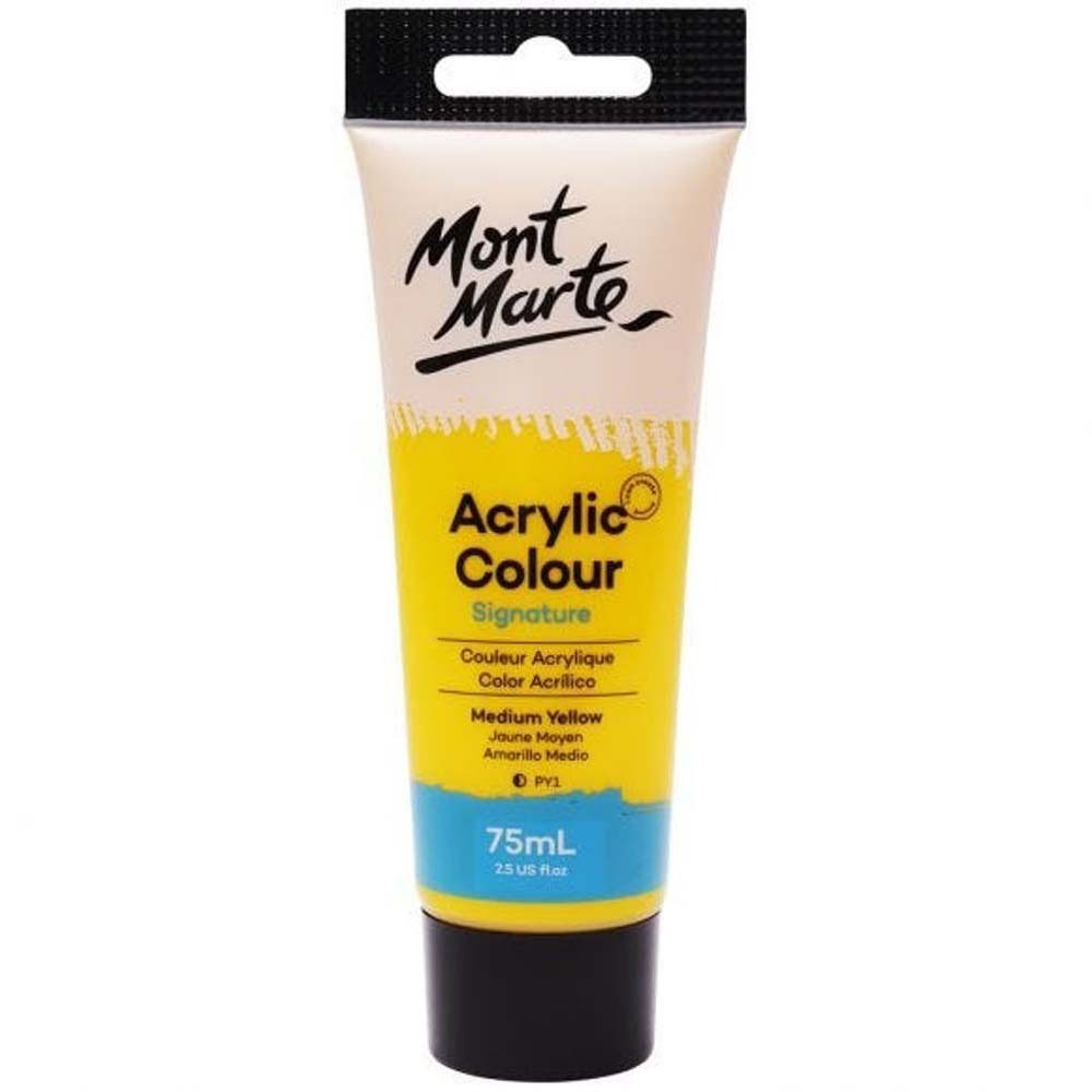 MM Studio Acrylic Paint 75ML - Medium Yellow